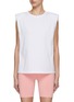 Main View - Click To Enlarge - ALO YOGA - Headliner Shoulder Pad Sleeveless T-Shirt