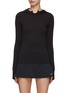 Main View - Click To Enlarge - ALO YOGA - Alosoft Hooded Long Sleeve Runner Top