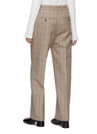 Back View - Click To Enlarge - TOTEME - Windowpane Check Suit Pants