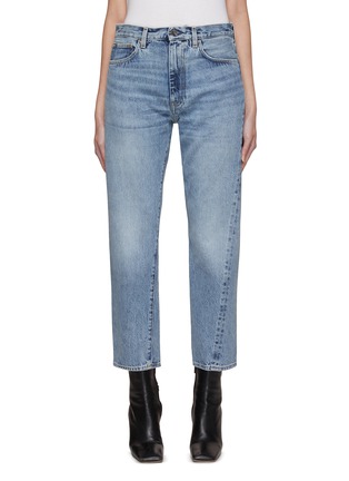 Main View - Click To Enlarge - TOTEME - Twisted Seam Straight Leg Cropped Jeans