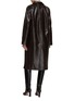Back View - Click To Enlarge - TOTEME - Crocodile Embossed Leather Coat