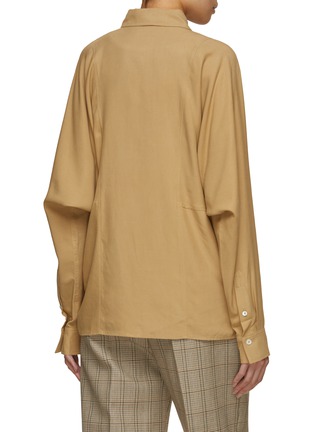 Back View - Click To Enlarge - TOTEME - Panelled Silk Shirt