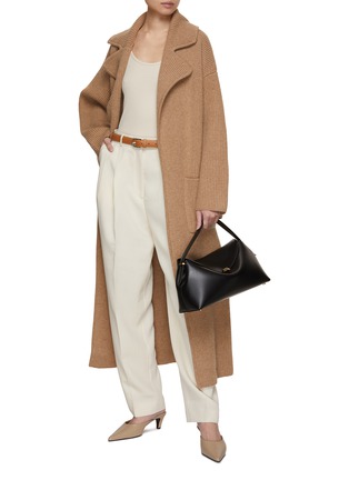 Figure View - Click To Enlarge - TOTEME - Ribbed Knit Coat