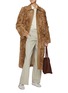 Figure View - Click To Enlarge - TOTEME - Curly Shearling Coat
