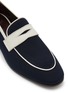 Detail View - Click To Enlarge - BOUGEOTTE - Flâneur Leather Cotton Loafers