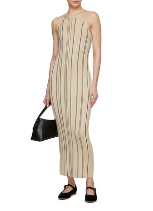 Figure View - Click To Enlarge - TOTEME - Curbed Rib Knit Tank Dress