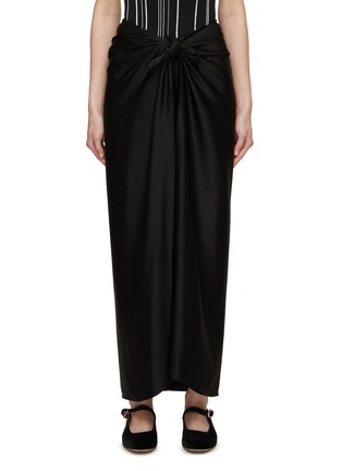 Main View - Click To Enlarge - TOTEME - Satin Knot Skirt