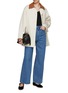 Figure View - Click To Enlarge - TOTEME - Leather Collar Barn Jacket