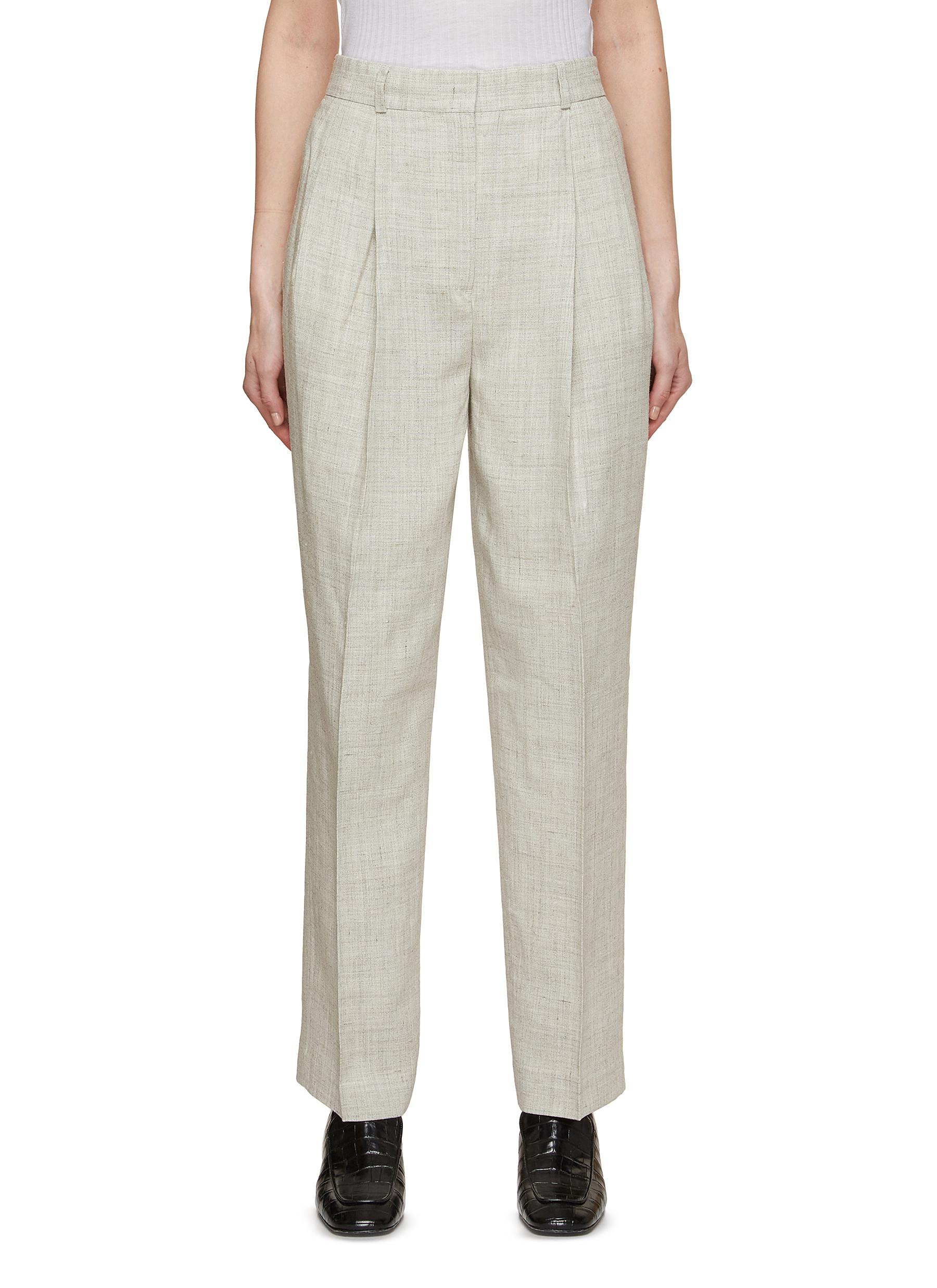 Double Pleated Tailored Pants