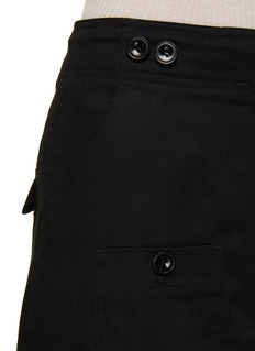 Cotton cargo trousers black – TOTEME