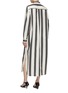 Back View - Click To Enlarge - TOTEME - Jacquard Striped Tunic Dress