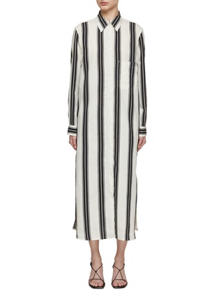 Main View - Click To Enlarge - TOTEME - Jacquard Striped Tunic Dress