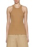 Main View - Click To Enlarge - TOTEME - Curved Ribbed Tank Top