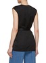 Back View - Click To Enlarge - TOTEME - Twisted Satin Tie Top