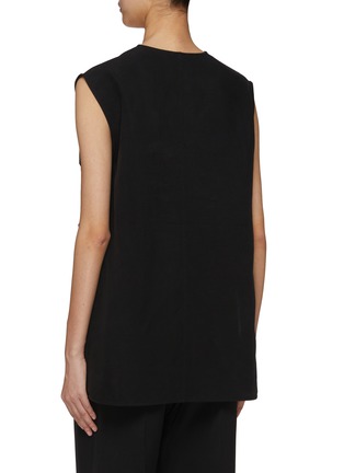 Back View - Click To Enlarge - TOTEME - Fluid V-Neck Top