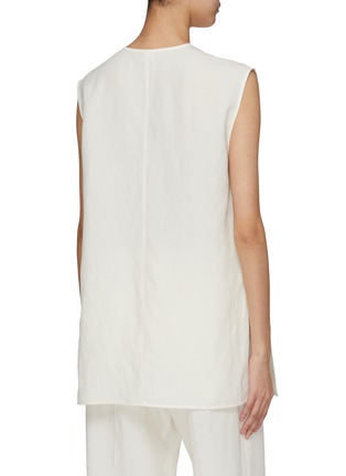 Back View - Click To Enlarge - TOTEME - Fluid V-Neck Top