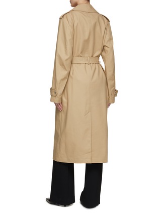 Back View - Click To Enlarge - TOTEME - Biker Cotton Trench Coat