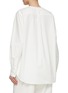 Back View - Click To Enlarge - TOTEME - Collarless Cotton Twill Shirt