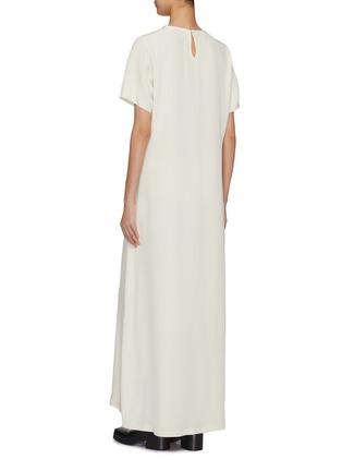 Back View - Click To Enlarge - LA COLLECTION - Celine Silk Maxi Dress