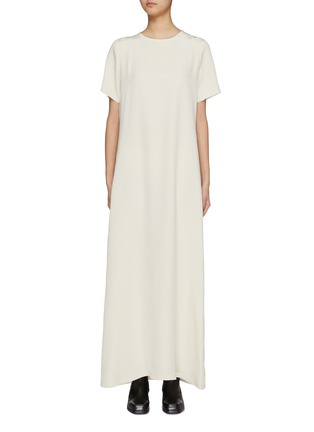 Main View - Click To Enlarge - LA COLLECTION - Celine Silk Maxi Dress