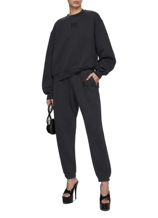 Figure View - Click To Enlarge - T BY ALEXANDER WANG - Puff Logo Terry Sweatpants