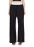 Main View - Click To Enlarge - T BY ALEXANDER WANG - Logo Brief Wide Leg Sweatpants