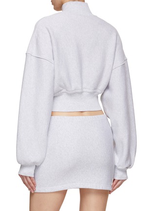 Back View - Click To Enlarge - T BY ALEXANDER WANG - Turtleneck Cropped Sweatshirt