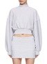 Main View - Click To Enlarge - T BY ALEXANDER WANG - Turtleneck Cropped Sweatshirt