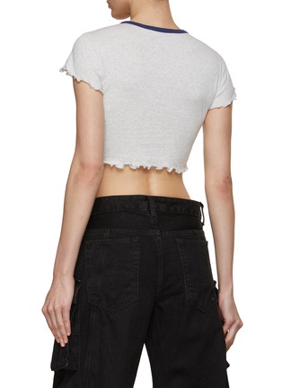 Back View - Click To Enlarge - T BY ALEXANDER WANG - Lettuce Hem Baby T-Shirt