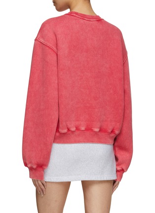 Back View - Click To Enlarge - T BY ALEXANDER WANG - Essential Terry Crewneck Logo Sweatshirt