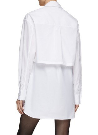 Back View - Click To Enlarge - T BY ALEXANDER WANG - Double Layered Shirt Dress