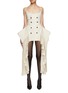 Main View - Click To Enlarge - BONBOM - Trench Chandelier Strapless Dress