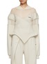 Main View - Click To Enlarge - BONBOM - Mesh Cut-Out Hoodie