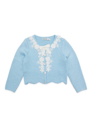 Main View - Click To Enlarge - SELF-PORTRAIT - Kids Sequin Knit Cardigan