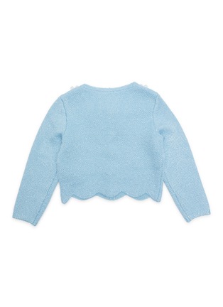 Figure View - Click To Enlarge - SELF-PORTRAIT - Kids Sequin Knit Cardigan