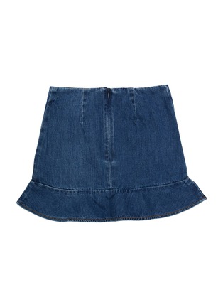 Figure View - Click To Enlarge - SELF-PORTRAIT - Kids Crystal Embellished Denim Skirt