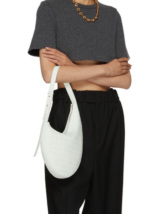 Figure View - Click To Enlarge - BOTTEGA VENETA - Small Hobo Intrecciato Leather Bag