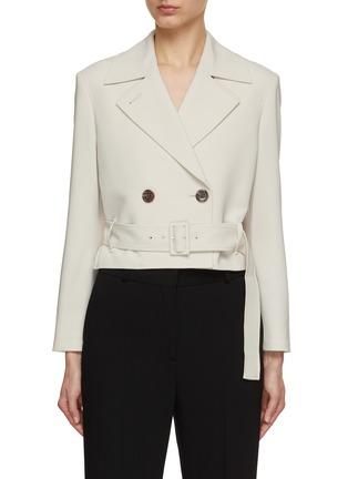 Main View - Click To Enlarge - THEORY - Cropped Trench Jacket