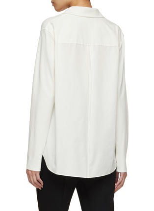 Back View - Click To Enlarge - THEORY - Open collar Popover Shirt