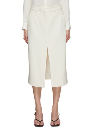 Main View - Click To Enlarge - THEORY - Front Slit Midi Trouser Skirt