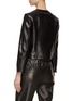 Back View - Click To Enlarge - THEORY - Cropped Faux Leather Jacket