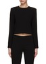 Main View - Click To Enlarge - THEORY - Cropped Crepe Top