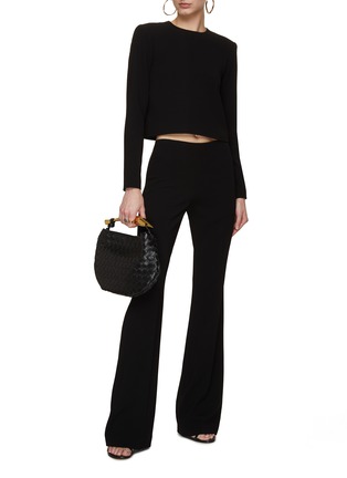 Figure View - Click To Enlarge - THEORY - Cropped Crepe Top