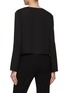 THEORY - Tie V-Neck Cropped Blouse