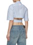 Back View - Click To Enlarge - JACQUEMUS - La Chemise Courte Bari Cropped Belted Shirt