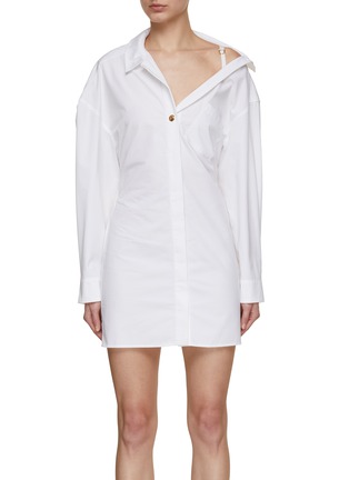 Main View - Click To Enlarge - JACQUEMUS - La Mini Robe Chemise Shirt Dress