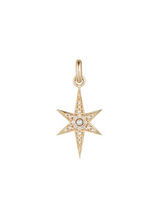 Main View - Click To Enlarge - STORROW JEWELRY - Stella 14K Gold Diamond Pearl Star Charm