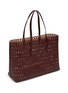 Detail View - Click To Enlarge - ALAÏA - Mina 44 Perforated Leather Tote Bag