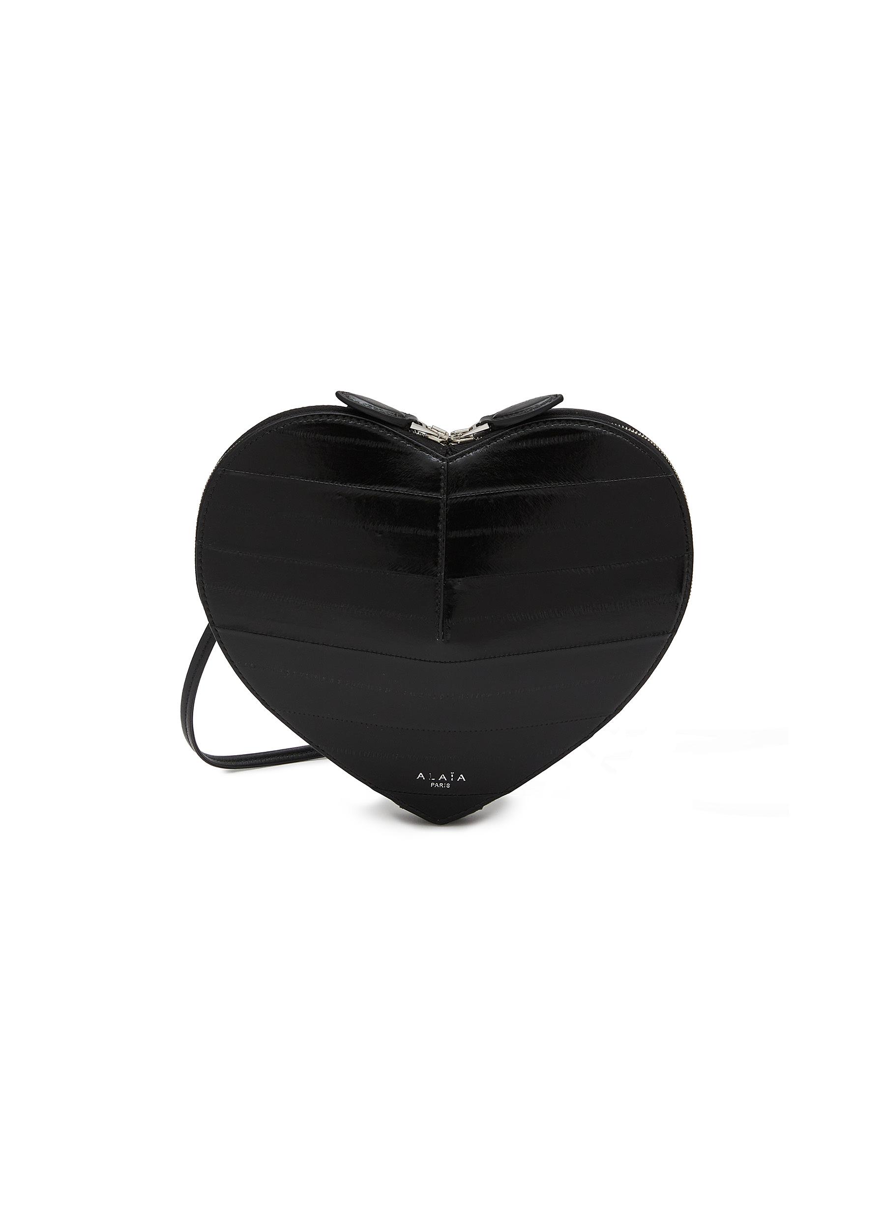 ALAÏA Le Coeur Eel Leather Crossbody Bag