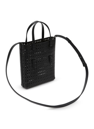 Detail View - Click To Enlarge - ALAÏA - Mina N/S Perforated Leather Tote Bag